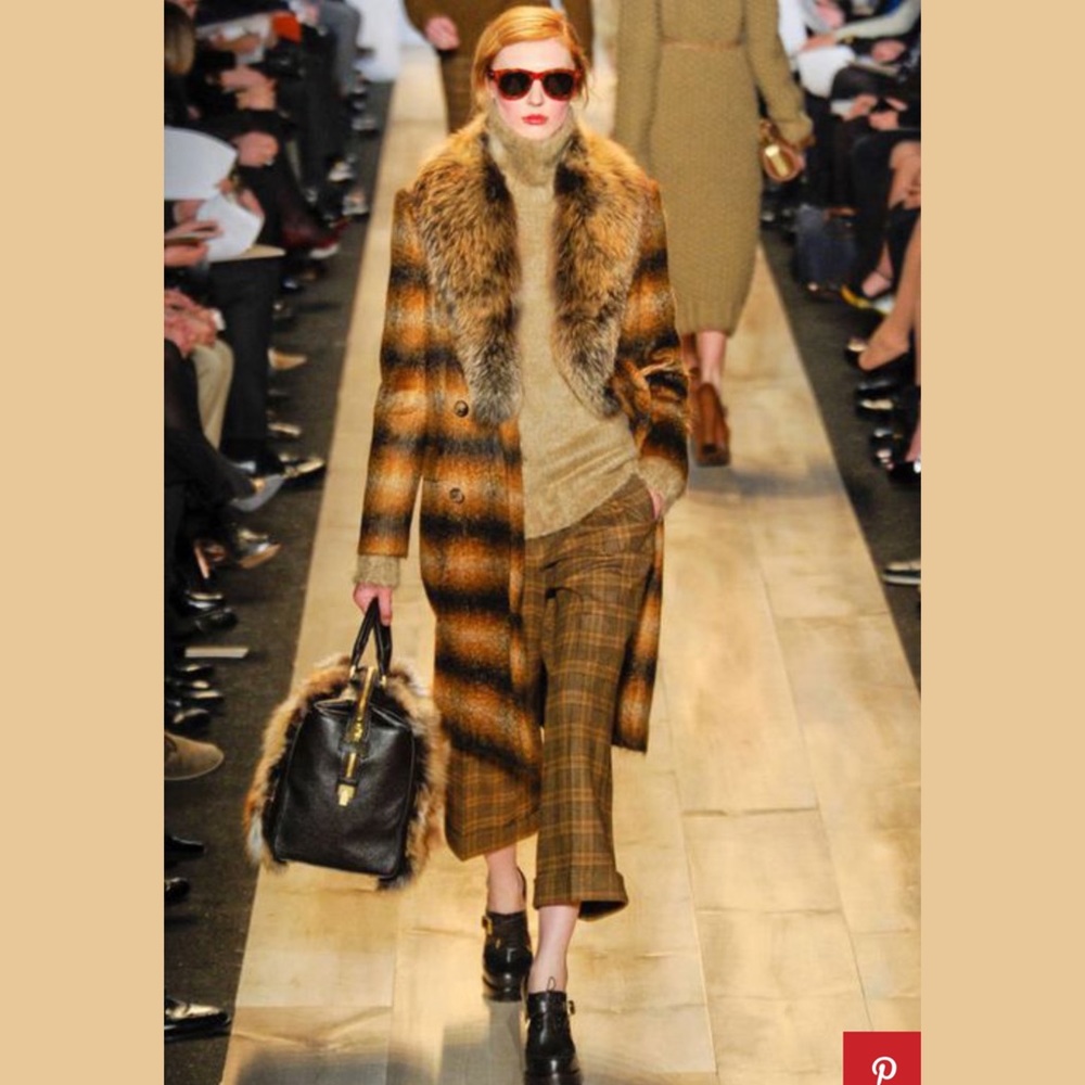 Michael Kors COLLECTION plaid wool culottes